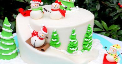 Christmas Tree Cake & Snowman