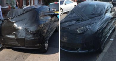 Man wraps neighbour’s car